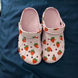 Pink Strawberry Crocs